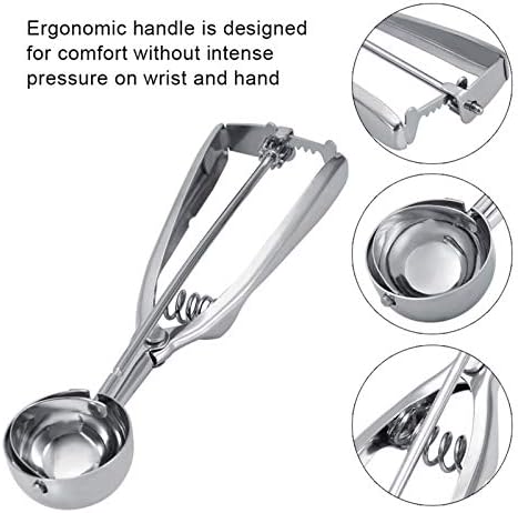 Ice Cream Scoop, Cookie Scoop Set, Stainless Steel Cookie Dough Scoop
