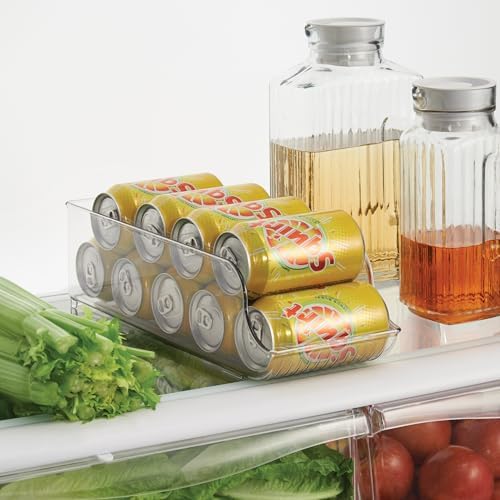 iDesign Soda Can Dispenser, Set of 6, Clear