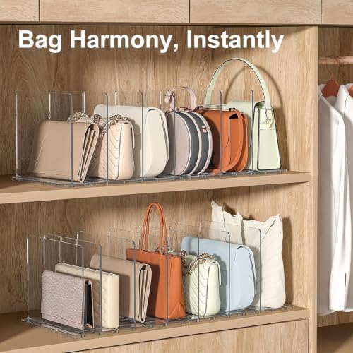 SortNStore Bag & Purse Organizer, Clear Dividers