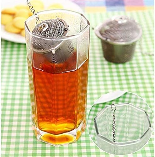 4 PCS Chained Lid Stainless Steel Tea Strainer Mesh Infuser Tea Ball