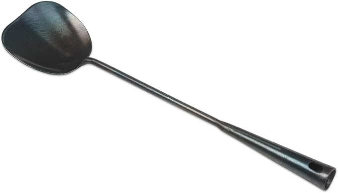 ZhenSanHuan Hand Hammered Carbon Steel Spatula Long Handle Chuan Wok Tool by %E8%87%BB%E4%B8%89%E7%8E%AF