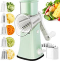 5 in 1 Rotary Cheese Grater with Handle