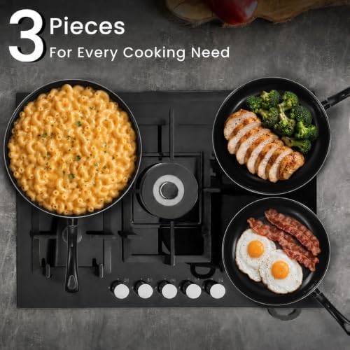 35%Off Nonstick Frying Pan Set of 5: Egg Frying Pans with Spatulas