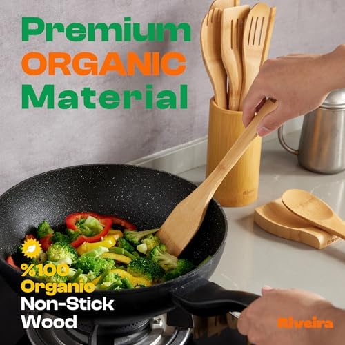 Riveira Bamboo Cooking Utensils Set, 6-Piece