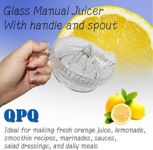 Glass Lemon Citrus Juicer Reamer