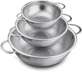 P&P CHEF Colander Set of 3, 1/3/5 Qt, Stainless Steel Colanders