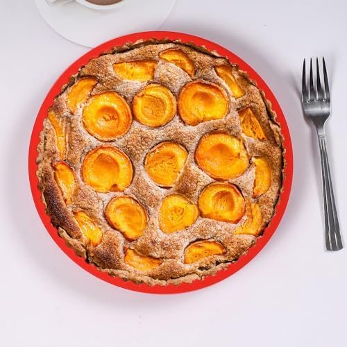 Springform Pan Set of 4 Round Cake Baking Pans with Removable Bottom