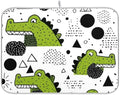 OTVEE Dinosaur Fun Art Dish Drying Mat for Kitchen Counter Absorbent