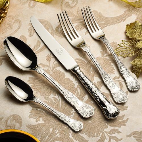 60 Piece Silverware Set for 12, 18 10 Stainless Steel flatware Set