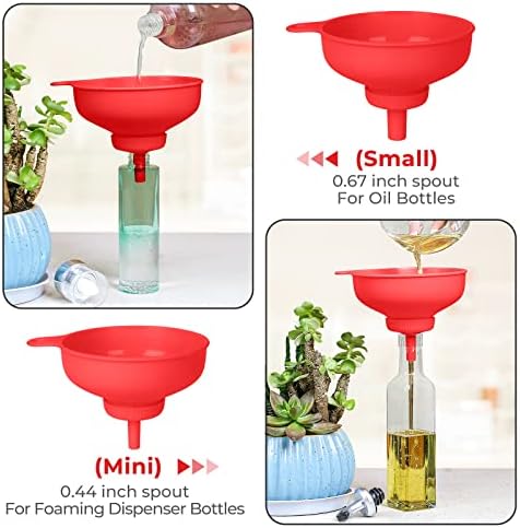 Wide Mouth Kitchen Funnel, Food Grade Plastic Cooking Canning Funnel