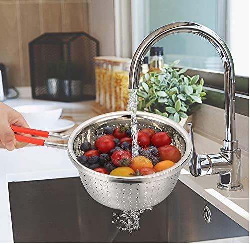 Stainless Steel Perforated Metal Colander Strainer - Image 3