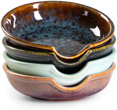 Ceramic Spoon Rests for Stove Top, Spoon Holder for Kitchen Counter