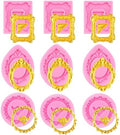 Picture Frame Silicone Chocolate Molds, 9 Pcs