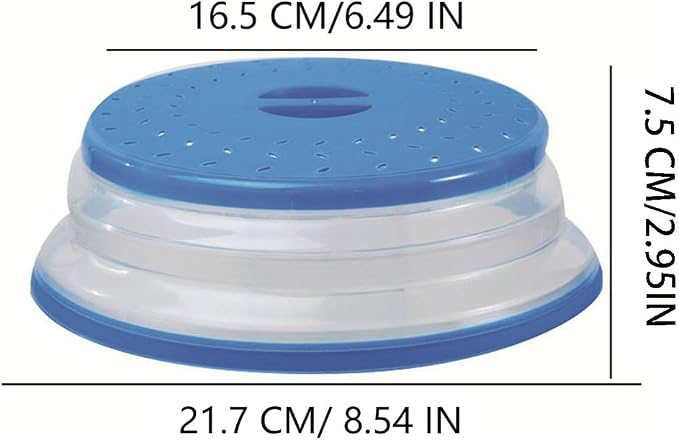 Small Collapsible Microwave Splatter Cover, Microwave Plate Cover - Image 2