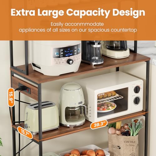 Farini 5-Tier 39 Inch Microwave Bakers Rack