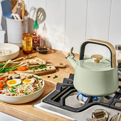 Stovetop Tea Kettle, 1.8L Ceramic Coated Stainless Steel