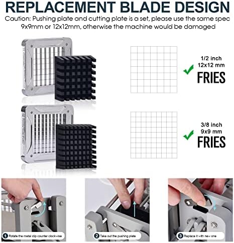 Sopito French Fry Cutter, Stainless Steel