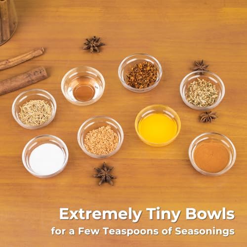 1.5 oz Mini Pinch Bowls, 8Pc Little Condiment Dishes for Meal