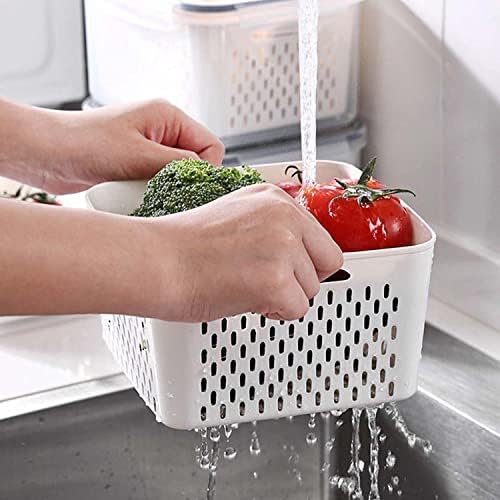 4 Pack Fresh Food Storage Containers for Refrigerator