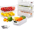 4-Pack Fruit Storage Containers with Pull-Out Colanders