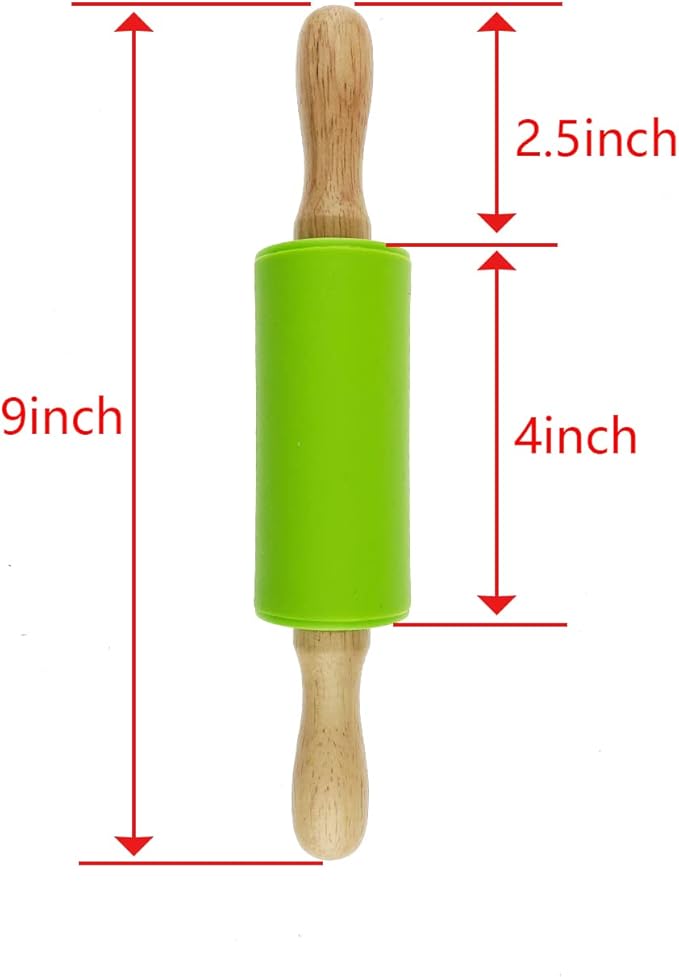6 Pack Small Rolling Pin for Kids, Kids Rolling Pin for Home Kitchen - Image 2