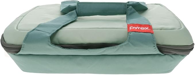 Pyrex 5-Quart Portable Sage Green Insulated Casserole Carrier by Pyrex