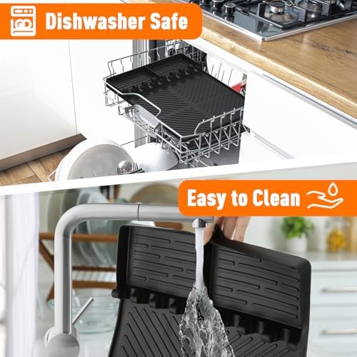 Silicone Grill Mat Compatible with Blackstone, Black