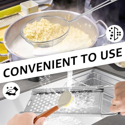 Stainless Steel Spaetzle Maker, Spaetzle Press with Grip Handle