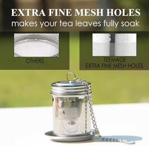 Tea Filter, 2-Pack Cooking Infuser with Extra Fine Mesh Tea Ball