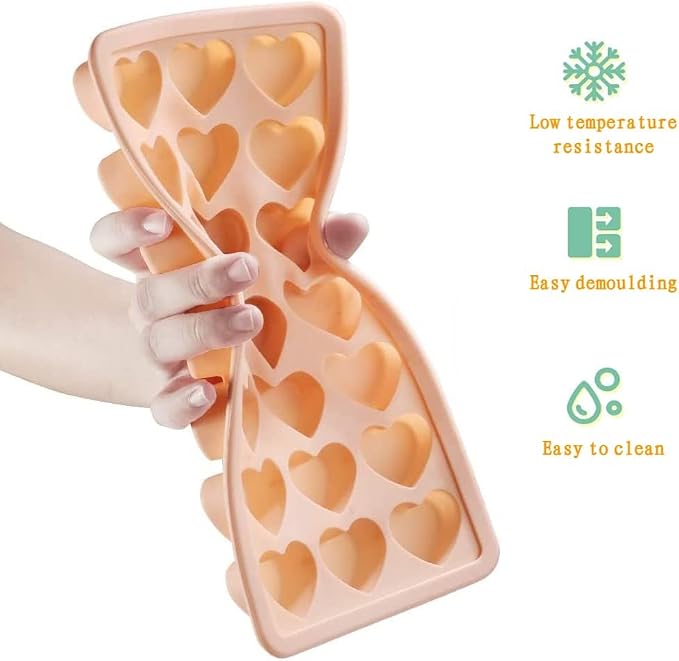 2 Pack Heart-Shaped Ice Cube Trays - Image 3