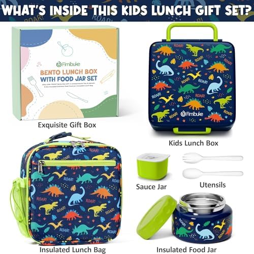 Fimibuke Leakproof Kids Bento Lunch Box with Thermo