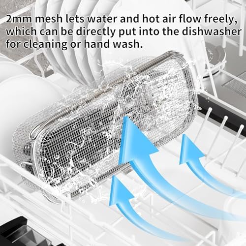 Dishwasher Basket,18/8 Stainless Steel Dishwasher Basket for Small