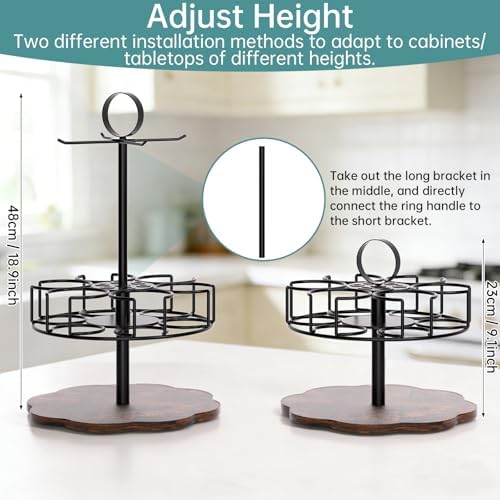 DTUQYX Water Bottle Organizer for Stanley Tumbler, Rotating Stanley