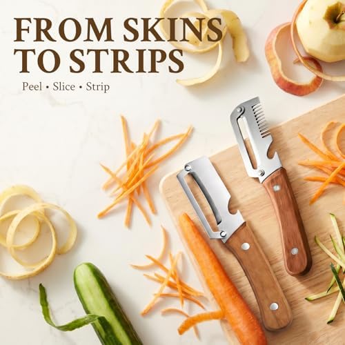 2026 Upgrade Vegetable Peeler and Julienne Peeler Set, Stainless Steel