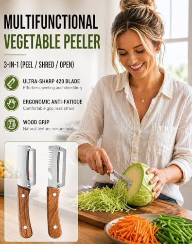 Precision Peeler Pro - Julienne Peeler Vegetable Peeler