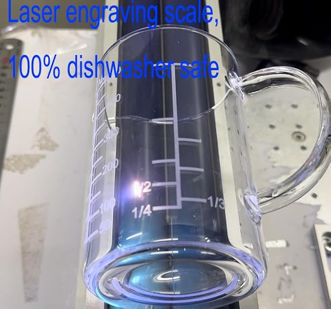 Ackers Mirror Etching Scale Glass Measuring Cup--Made of High Borosilicate - Image 6
