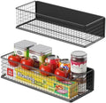 2Pack Magnetic Basket Organizer Holder for Fridge Magnetic Storage Bin