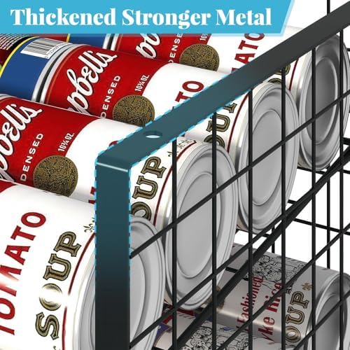 2-Pack Extra-Long Stackable Can Organizer for Pantry Shelf Storage