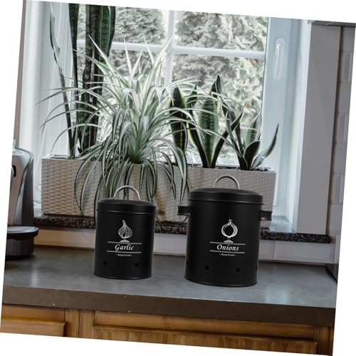 SOLUSTRE 2pcs Vintage Potato and Onion Storage Bins Set Breathable