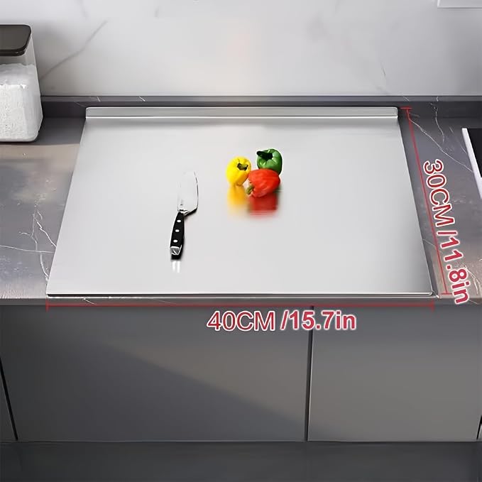 Stainless Steel Cutting Boards for Kitchen, Kneading Cutting Board Mats - Image 3