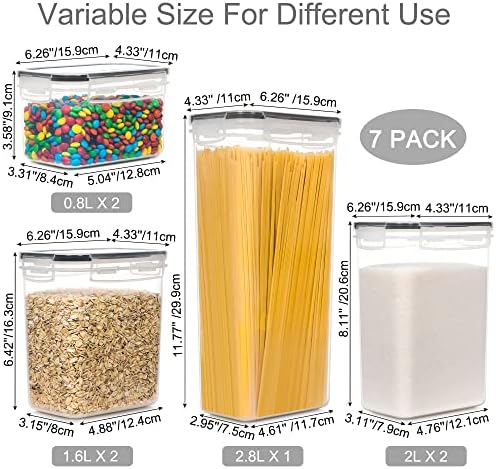 PANTRYSTAR Airtight Food Storage Containers with Lids, 7 PCS