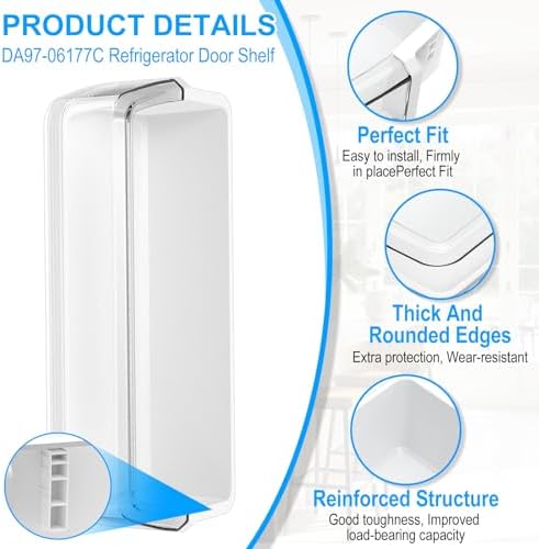 DA97-06177C Refrigerator Door Shelf Bin Compatible with Samsung