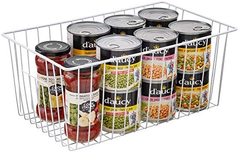 16Lx12W inch Wider Freezer Storage Organizer Baskets Container, Deep