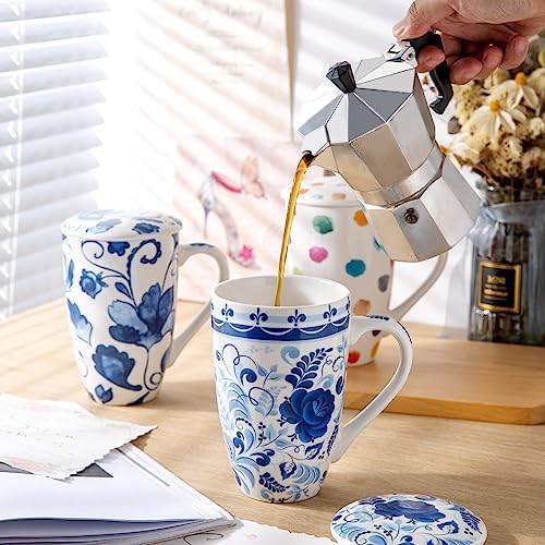 GBhome Tea Mug with Infuser and Lid,18 oz Loose Leaf Tea Cup with