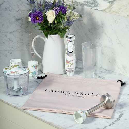 Laura Ashley ElvedenWhite Immersion Blender Handheld,Electric Hand