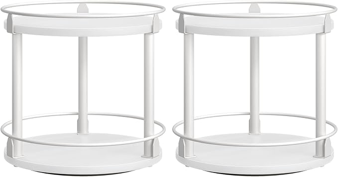 YATINEY Spice Rack, 2-Tier Turntable Organizer by Yatiney