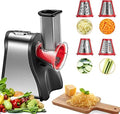 FOHERE Electric Cheese Grater and Salad Maker, Red