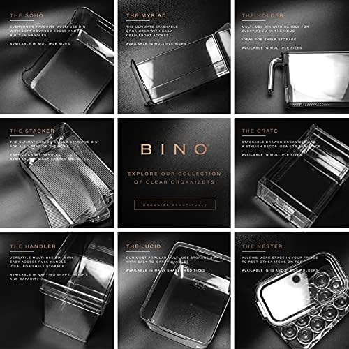 BINO Plastic Egg Container, 13 Count, Clear