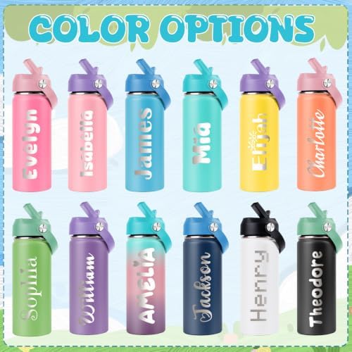 Personalized Water Bottles for Kids - Back to School, Custom Water