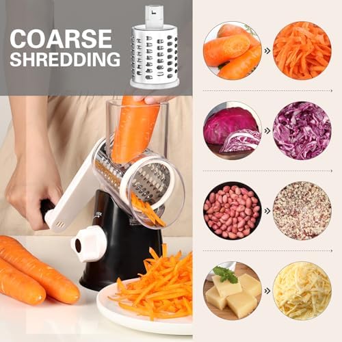 Cambom Rotary Cheese Grater, Black